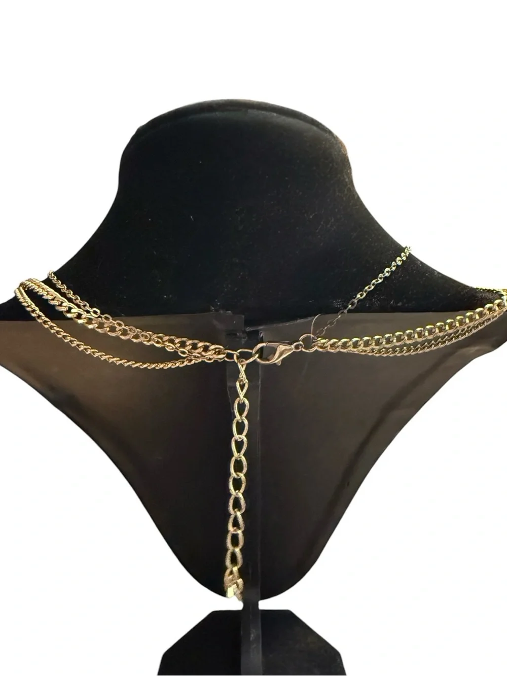 Layered Gold-Tone Triple Medallion Necklace